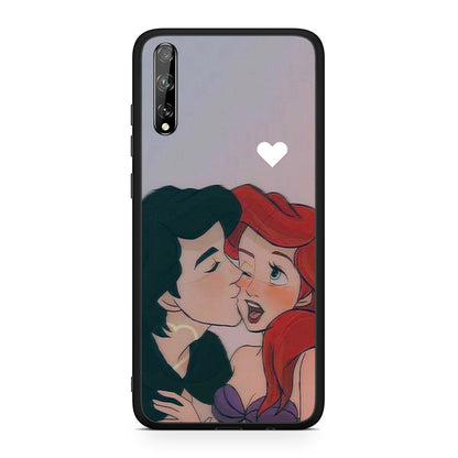 Huawei P Smart S Mermaid Love Θήκη Αγίου Βαλεντίνου από τη Smartfits με σχέδιο στο πίσω μέρος και μαύρο περίβλημα | Smartphone case with colorful back and black bezels by Smartfits