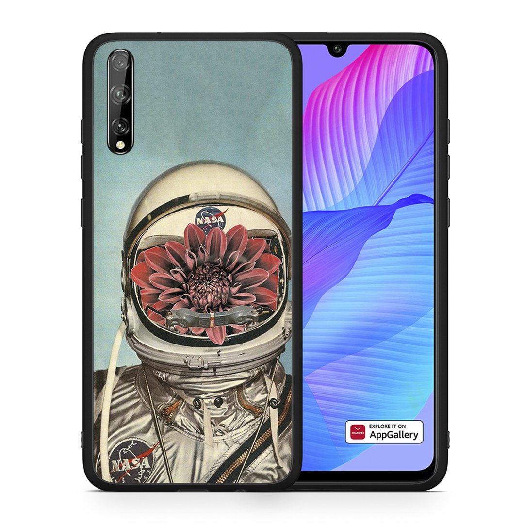 Θήκη Huawei P Smart S Nasa Bloom από τη Smartfits με σχέδιο στο πίσω μέρος και μαύρο περίβλημα | Huawei P Smart S Nasa Bloom case with colorful back and black bezels