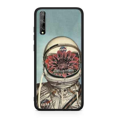 Huawei P Smart S Nasa Bloom θήκη από τη Smartfits με σχέδιο στο πίσω μέρος και μαύρο περίβλημα | Smartphone case with colorful back and black bezels by Smartfits