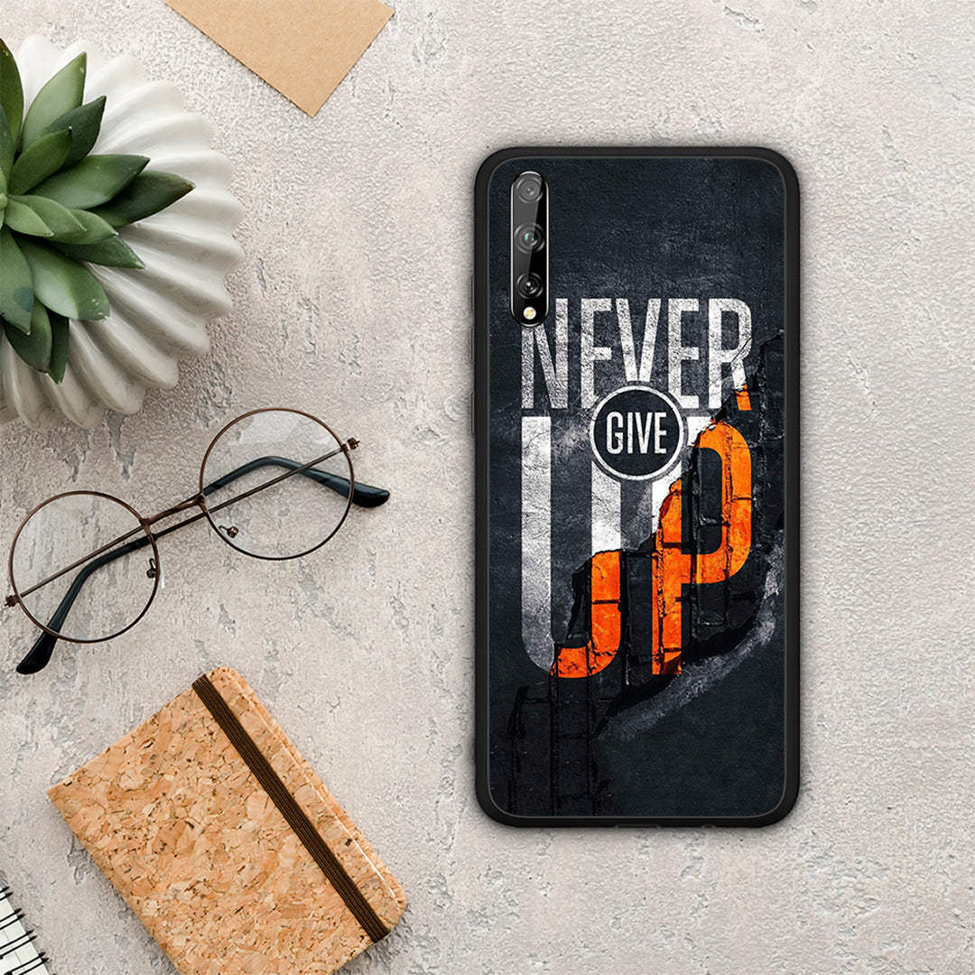 Never Give Up - Huawei P Smart S θήκη