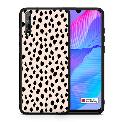 Θήκη Huawei P Smart S New Polka Dots από τη Smartfits με σχέδιο στο πίσω μέρος και μαύρο περίβλημα | Huawei P Smart S New Polka Dots case with colorful back and black bezels