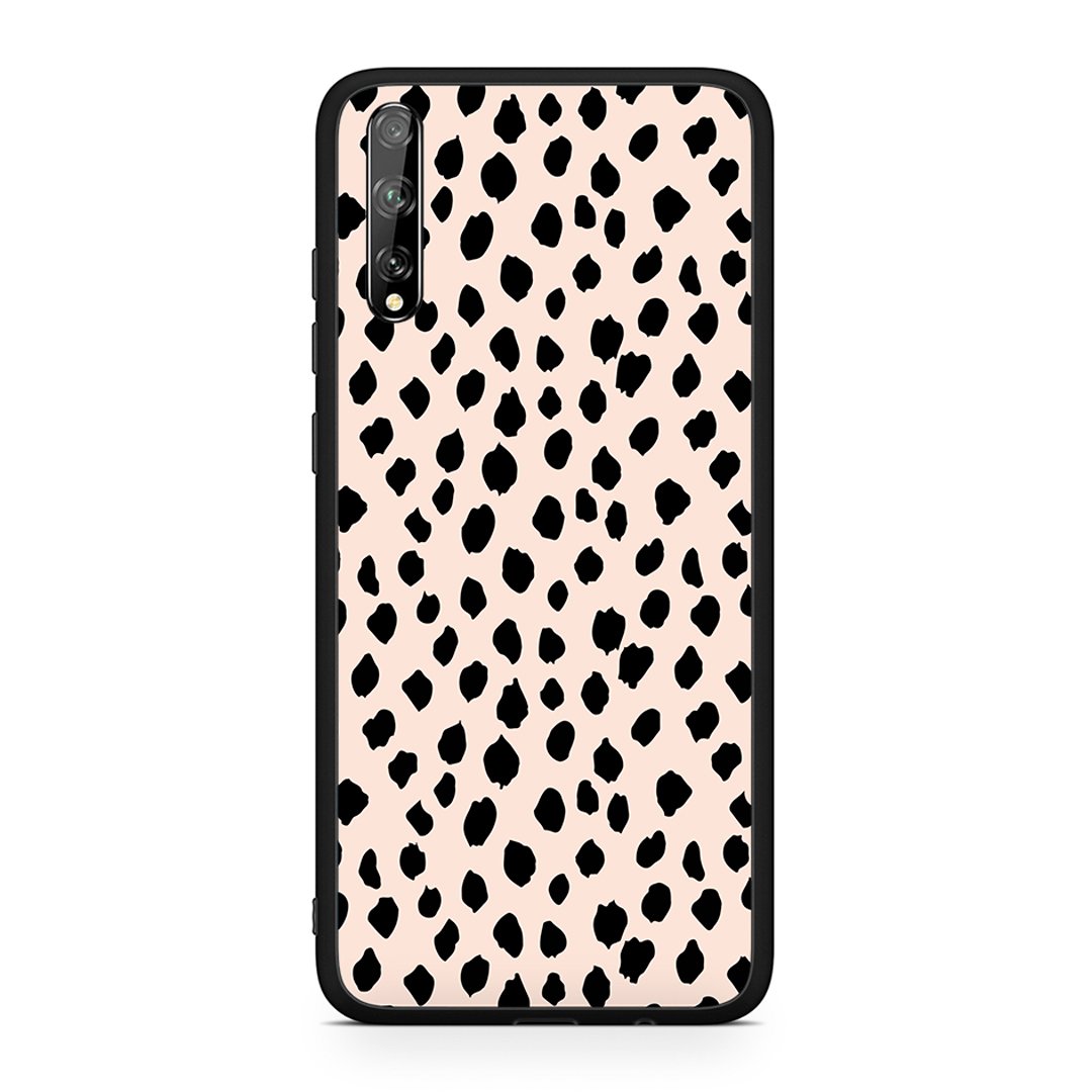 Huawei P Smart S New Polka Dots θήκη από τη Smartfits με σχέδιο στο πίσω μέρος και μαύρο περίβλημα | Smartphone case with colorful back and black bezels by Smartfits