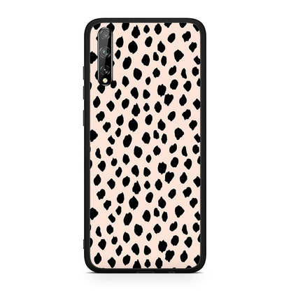 Huawei P Smart S New Polka Dots θήκη από τη Smartfits με σχέδιο στο πίσω μέρος και μαύρο περίβλημα | Smartphone case with colorful back and black bezels by Smartfits