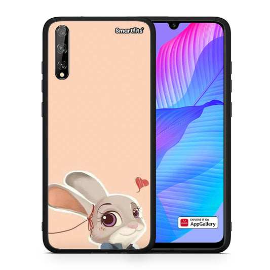 Θήκη Huawei P Smart S Nick Wilde And Judy Hopps Love 2 από τη Smartfits με σχέδιο στο πίσω μέρος και μαύρο περίβλημα | Huawei P Smart S Nick Wilde And Judy Hopps Love 2 case with colorful back and black bezels
