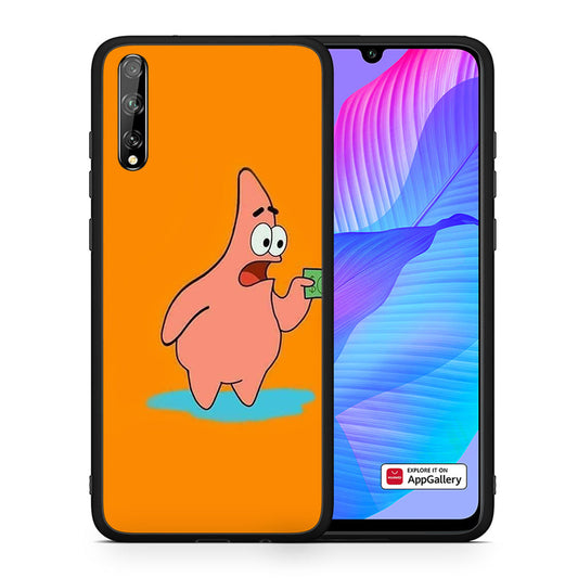 Θήκη Αγίου Βαλεντίνου Huawei P Smart S No Money 1 από τη Smartfits με σχέδιο στο πίσω μέρος και μαύρο περίβλημα | Huawei P Smart S No Money 1 case with colorful back and black bezels