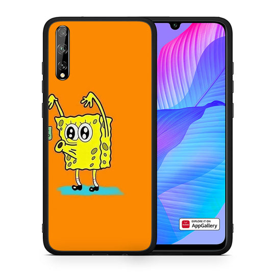 Θήκη Αγίου Βαλεντίνου Huawei P Smart S No Money 2 από τη Smartfits με σχέδιο στο πίσω μέρος και μαύρο περίβλημα | Huawei P Smart S No Money 2 case with colorful back and black bezels