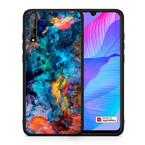 Θήκη Huawei P Smart S Crayola Paint από τη Smartfits με σχέδιο στο πίσω μέρος και μαύρο περίβλημα | Huawei P Smart S Crayola Paint case with colorful back and black bezels