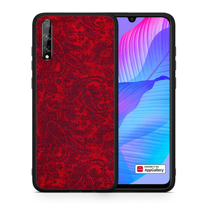 Θήκη Huawei P Smart S Paisley Cashmere από τη Smartfits με σχέδιο στο πίσω μέρος και μαύρο περίβλημα | Huawei P Smart S Paisley Cashmere case with colorful back and black bezels