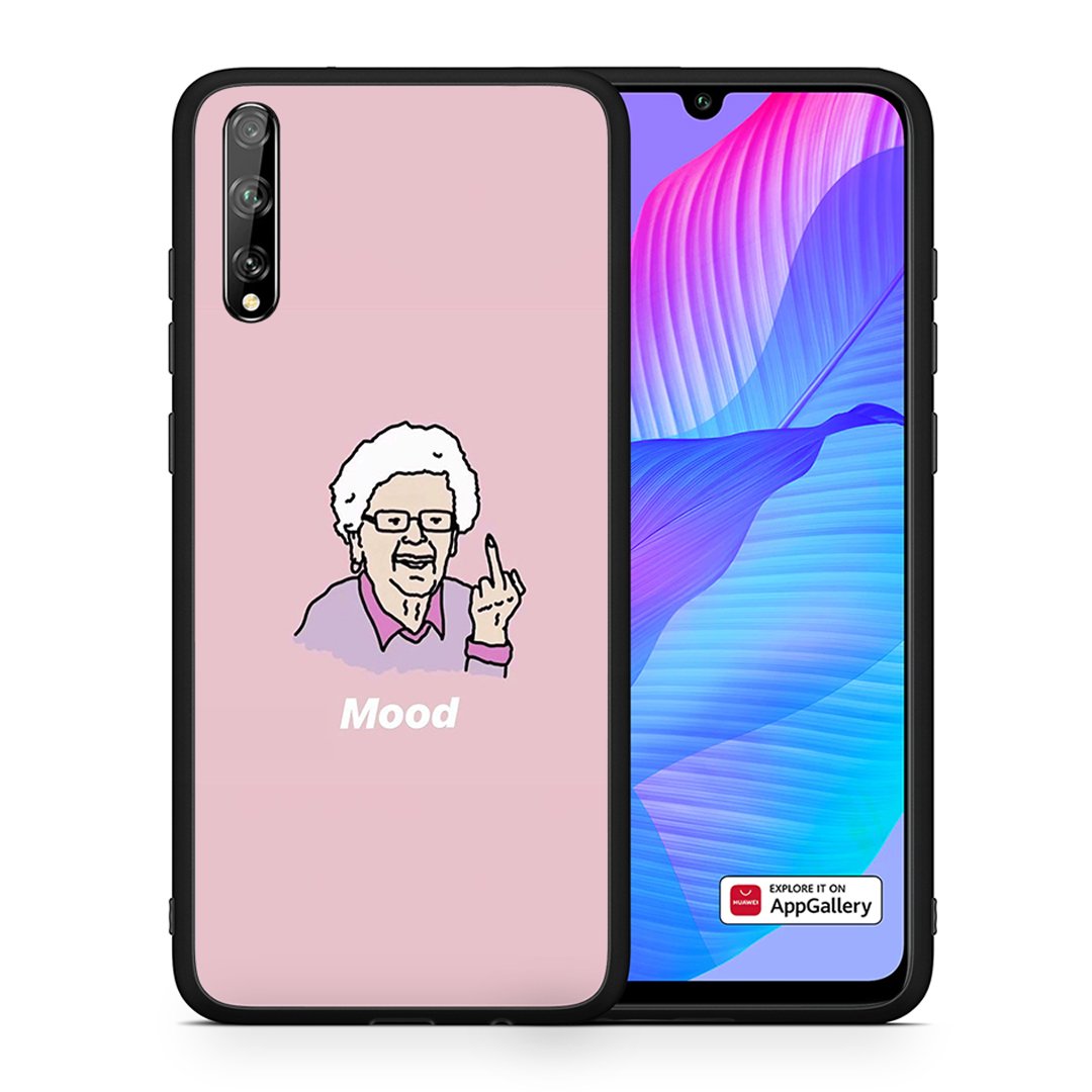 Θήκη Huawei P Smart S Mood PopArt από τη Smartfits με σχέδιο στο πίσω μέρος και μαύρο περίβλημα | Huawei P Smart S Mood PopArt case with colorful back and black bezels