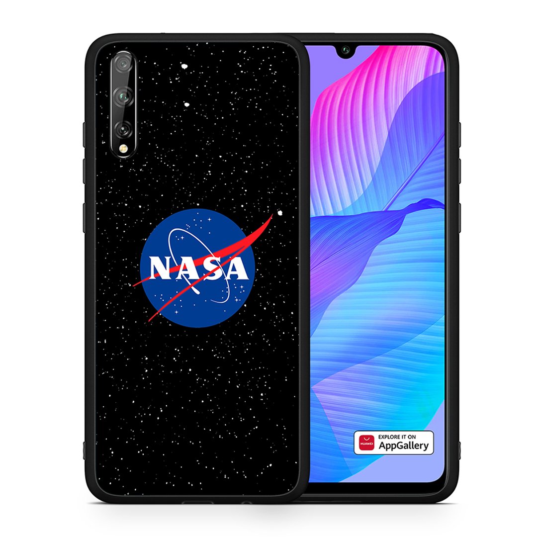 Θήκη Huawei P Smart S NASA PopArt από τη Smartfits με σχέδιο στο πίσω μέρος και μαύρο περίβλημα | Huawei P Smart S NASA PopArt case with colorful back and black bezels