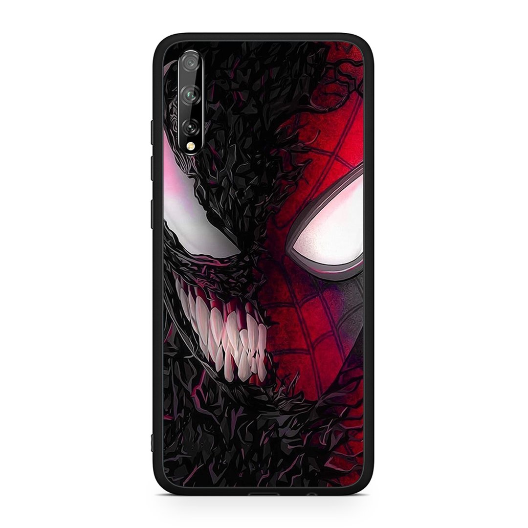Huawei P Smart S SpiderVenom PopArt θήκη από τη Smartfits με σχέδιο στο πίσω μέρος και μαύρο περίβλημα | Smartphone case with colorful back and black bezels by Smartfits