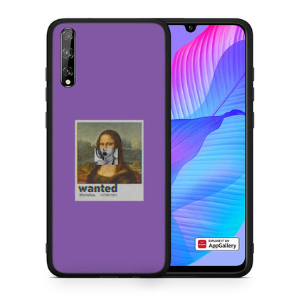 Θήκη Huawei P Smart S Monalisa Popart από τη Smartfits με σχέδιο στο πίσω μέρος και μαύρο περίβλημα | Huawei P Smart S Monalisa Popart case with colorful back and black bezels