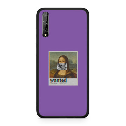Huawei P Smart S Monalisa Popart θήκη από τη Smartfits με σχέδιο στο πίσω μέρος και μαύρο περίβλημα | Smartphone case with colorful back and black bezels by Smartfits