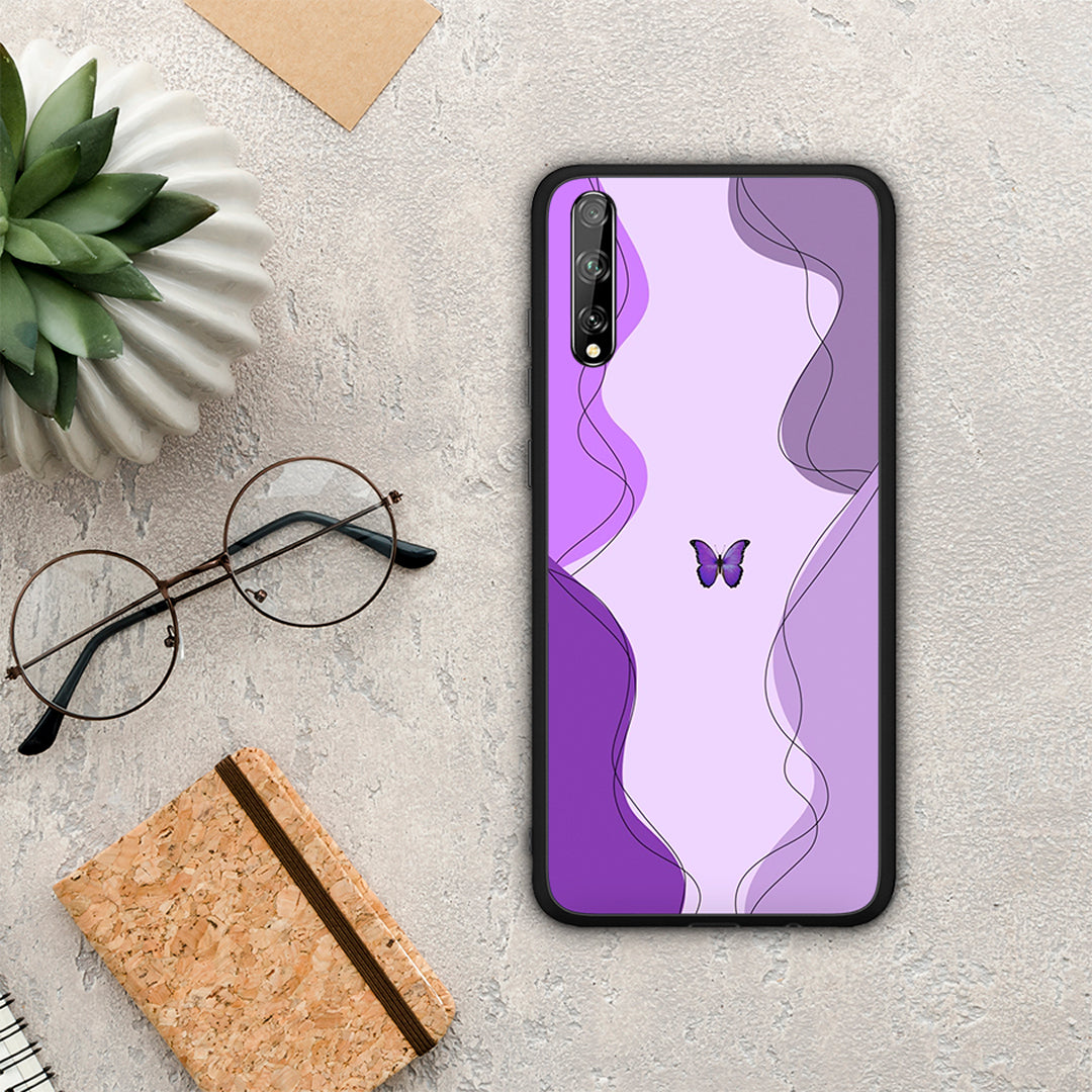 Purple Mariposa - Huawei P Smart S θήκη
