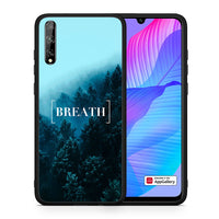 Thumbnail for Θήκη Huawei P Smart S Breath Quote από τη Smartfits με σχέδιο στο πίσω μέρος και μαύρο περίβλημα | Huawei P Smart S Breath Quote case with colorful back and black bezels