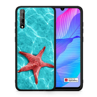 Thumbnail for Θήκη Huawei P Smart S Red Starfish από τη Smartfits με σχέδιο στο πίσω μέρος και μαύρο περίβλημα | Huawei P Smart S Red Starfish case with colorful back and black bezels