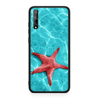 Thumbnail for Huawei P Smart S Red Starfish Θήκη από τη Smartfits με σχέδιο στο πίσω μέρος και μαύρο περίβλημα | Smartphone case with colorful back and black bezels by Smartfits