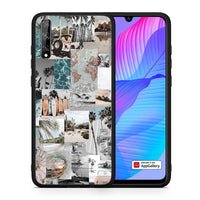 Thumbnail for Θήκη Huawei P Smart S Retro Beach Life από τη Smartfits με σχέδιο στο πίσω μέρος και μαύρο περίβλημα | Huawei P Smart S Retro Beach Life case with colorful back and black bezels