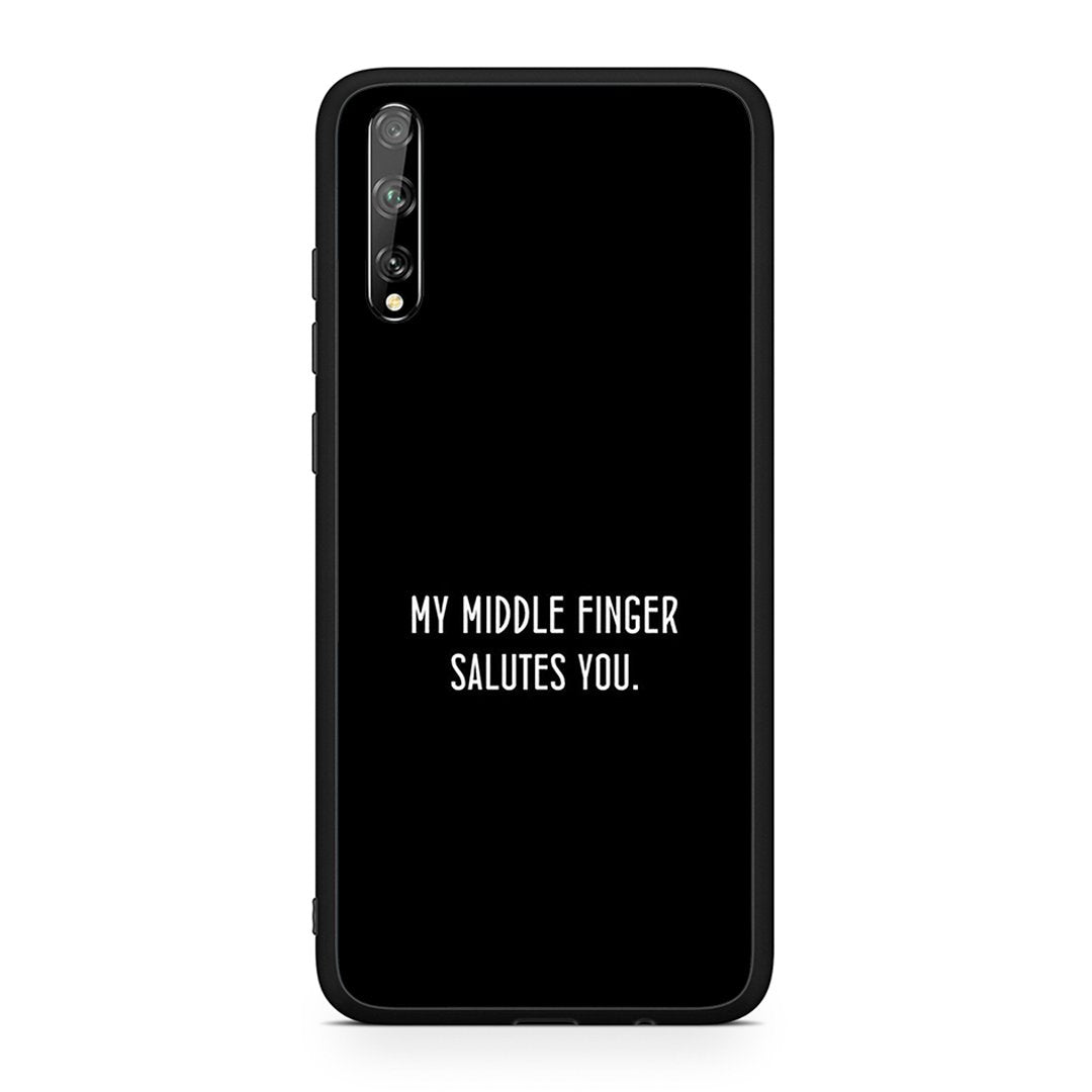 Huawei P Smart S Salute θήκη από τη Smartfits με σχέδιο στο πίσω μέρος και μαύρο περίβλημα | Smartphone case with colorful back and black bezels by Smartfits