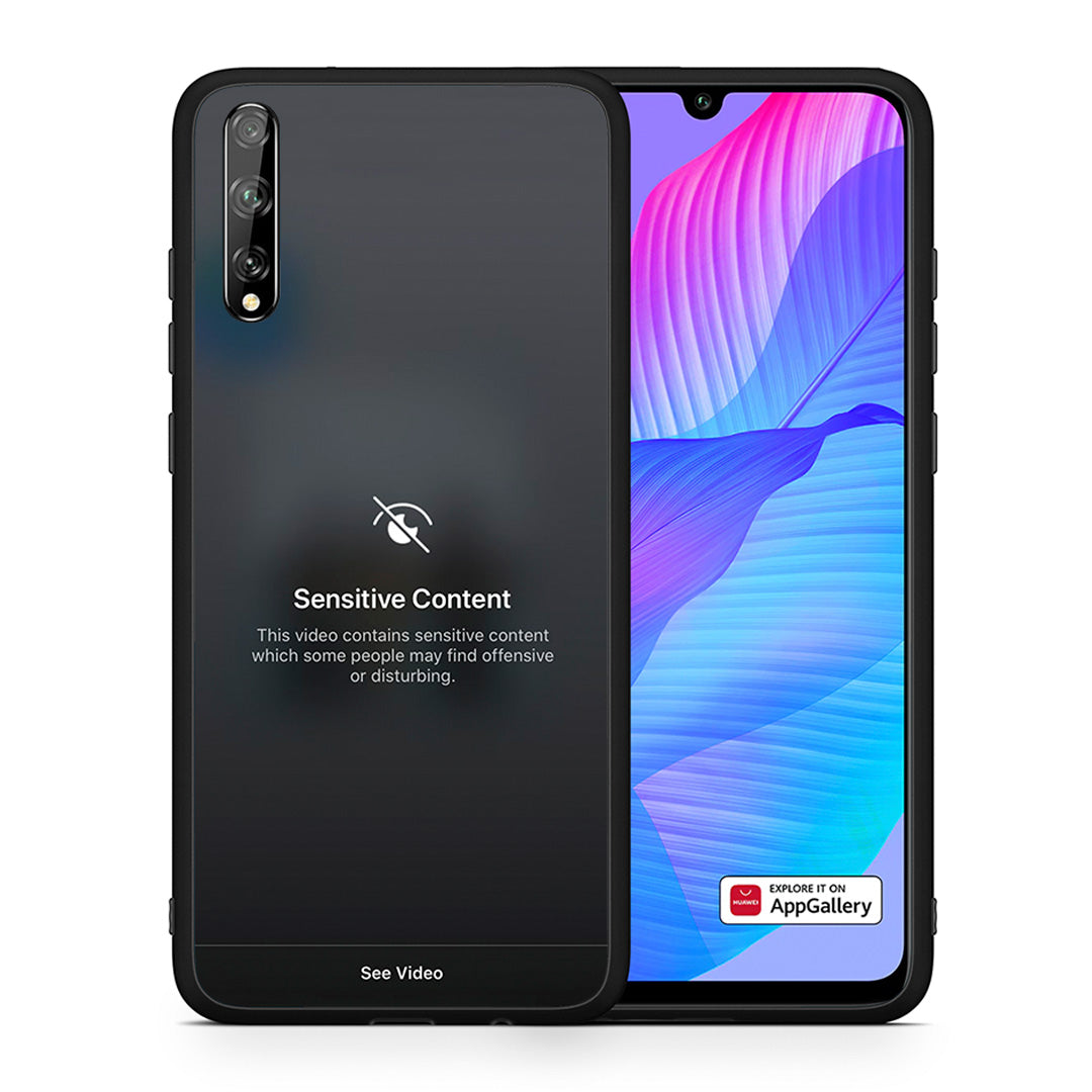 Θήκη Huawei P Smart S Sensitive Content από τη Smartfits με σχέδιο στο πίσω μέρος και μαύρο περίβλημα | Huawei P Smart S Sensitive Content case with colorful back and black bezels