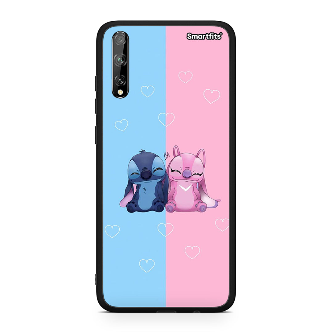 Huawei P Smart S Stitch And Angel θήκη από τη Smartfits με σχέδιο στο πίσω μέρος και μαύρο περίβλημα | Smartphone case with colorful back and black bezels by Smartfits
