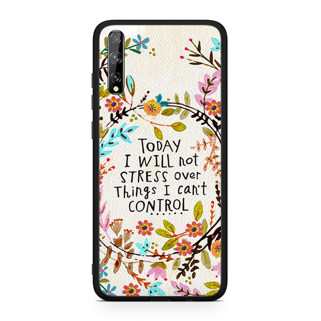 Huawei P Smart S Stress Over θήκη από τη Smartfits με σχέδιο στο πίσω μέρος και μαύρο περίβλημα | Smartphone case with colorful back and black bezels by Smartfits