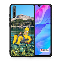 Thumbnail for Θήκη Huawei P Smart S Summer Happiness από τη Smartfits με σχέδιο στο πίσω μέρος και μαύρο περίβλημα | Huawei P Smart S Summer Happiness case with colorful back and black bezels