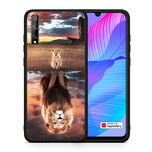 Θήκη Αγίου Βαλεντίνου Huawei P Smart S Sunset Dreams από τη Smartfits με σχέδιο στο πίσω μέρος και μαύρο περίβλημα | Huawei P Smart S Sunset Dreams case with colorful back and black bezels
