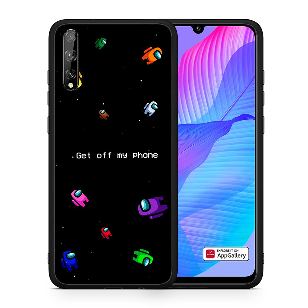 Θήκη Huawei P Smart S AFK Text από τη Smartfits με σχέδιο στο πίσω μέρος και μαύρο περίβλημα | Huawei P Smart S AFK Text case with colorful back and black bezels