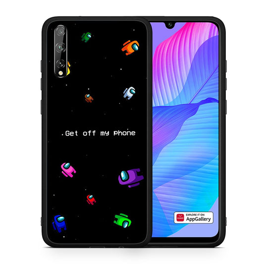 Θήκη Huawei P Smart S AFK Text από τη Smartfits με σχέδιο στο πίσω μέρος και μαύρο περίβλημα | Huawei P Smart S AFK Text case with colorful back and black bezels