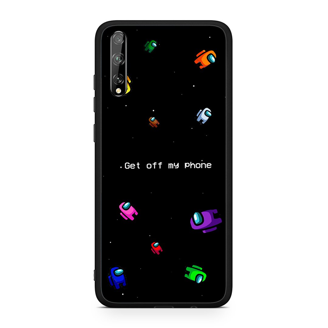 Huawei P Smart S AFK Text θήκη από τη Smartfits με σχέδιο στο πίσω μέρος και μαύρο περίβλημα | Smartphone case with colorful back and black bezels by Smartfits
