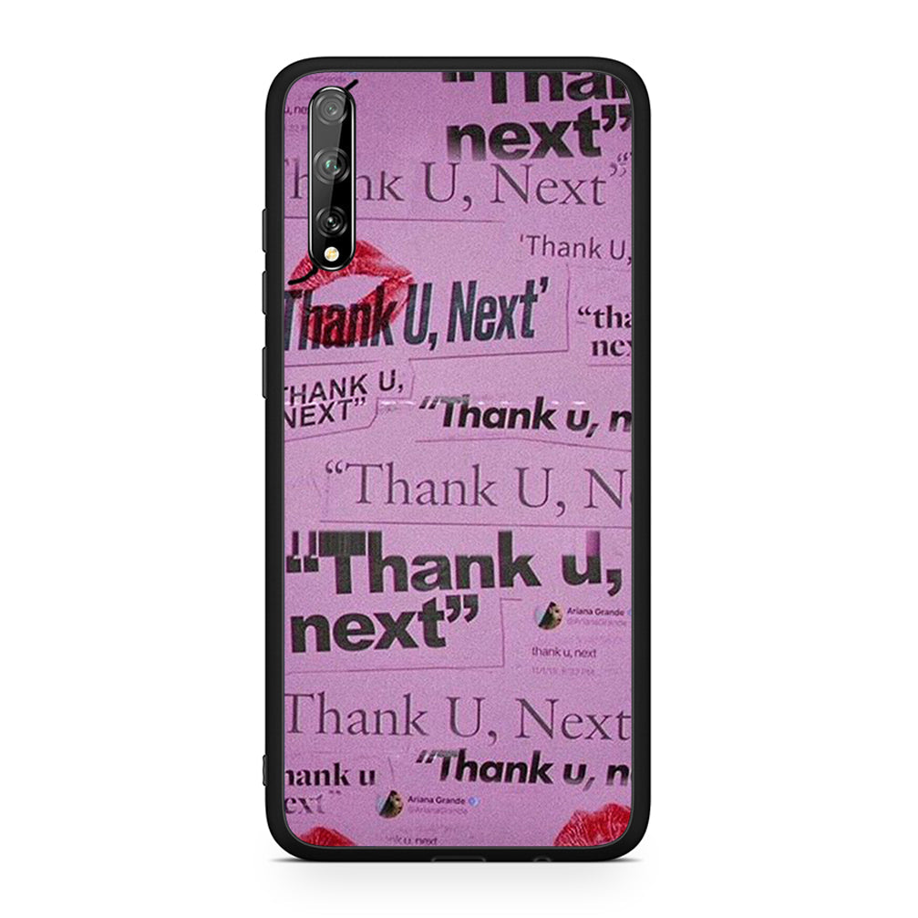 Huawei P Smart S Thank You Next Θήκη Αγίου Βαλεντίνου από τη Smartfits με σχέδιο στο πίσω μέρος και μαύρο περίβλημα | Smartphone case with colorful back and black bezels by Smartfits
