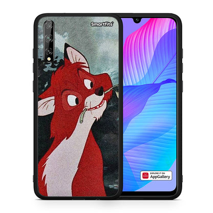 Θήκη Huawei P Smart S Tod And Vixey Love 1 από τη Smartfits με σχέδιο στο πίσω μέρος και μαύρο περίβλημα | Huawei P Smart S Tod And Vixey Love 1 case with colorful back and black bezels