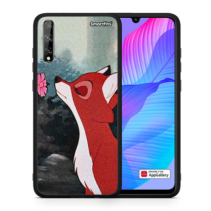 Θήκη Huawei P Smart S Tod And Vixey Love 2 από τη Smartfits με σχέδιο στο πίσω μέρος και μαύρο περίβλημα | Huawei P Smart S Tod And Vixey Love 2 case with colorful back and black bezels