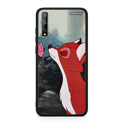 Huawei P Smart S Tod And Vixey Love 2 θήκη από τη Smartfits με σχέδιο στο πίσω μέρος και μαύρο περίβλημα | Smartphone case with colorful back and black bezels by Smartfits