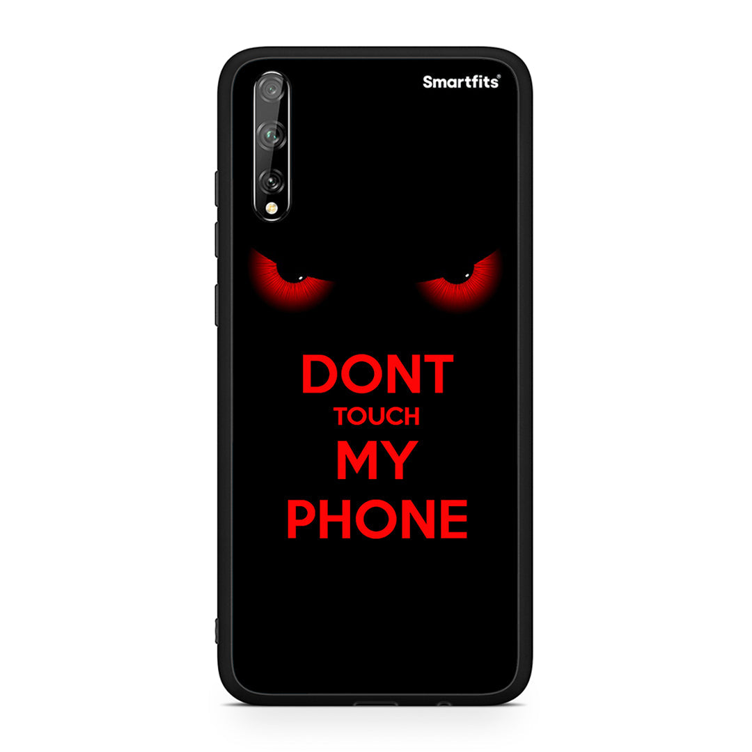 Huawei P Smart S Touch My Phone Θήκη από τη Smartfits με σχέδιο στο πίσω μέρος και μαύρο περίβλημα | Smartphone case with colorful back and black bezels by Smartfits