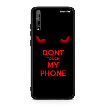 Huawei P Smart S Touch My Phone Θήκη από τη Smartfits με σχέδιο στο πίσω μέρος και μαύρο περίβλημα | Smartphone case with colorful back and black bezels by Smartfits