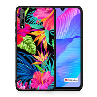 Thumbnail for Θήκη Huawei P Smart S Tropical Flowers από τη Smartfits με σχέδιο στο πίσω μέρος και μαύρο περίβλημα | Huawei P Smart S Tropical Flowers case with colorful back and black bezels