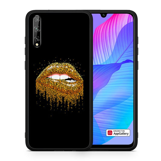 Θήκη Huawei P Smart S Golden Valentine από τη Smartfits με σχέδιο στο πίσω μέρος και μαύρο περίβλημα | Huawei P Smart S Golden Valentine case with colorful back and black bezels