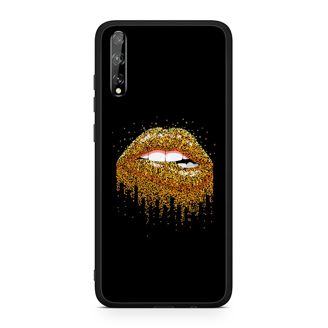 Huawei P Smart S Golden Valentine θήκη από τη Smartfits με σχέδιο στο πίσω μέρος και μαύρο περίβλημα | Smartphone case with colorful back and black bezels by Smartfits