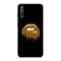 Thumbnail for Huawei P Smart S Golden Valentine θήκη από τη Smartfits με σχέδιο στο πίσω μέρος και μαύρο περίβλημα | Smartphone case with colorful back and black bezels by Smartfits