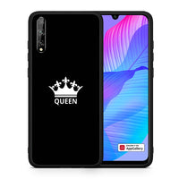 Thumbnail for Θήκη Huawei P Smart S Queen Valentine από τη Smartfits με σχέδιο στο πίσω μέρος και μαύρο περίβλημα | Huawei P Smart S Queen Valentine case with colorful back and black bezels