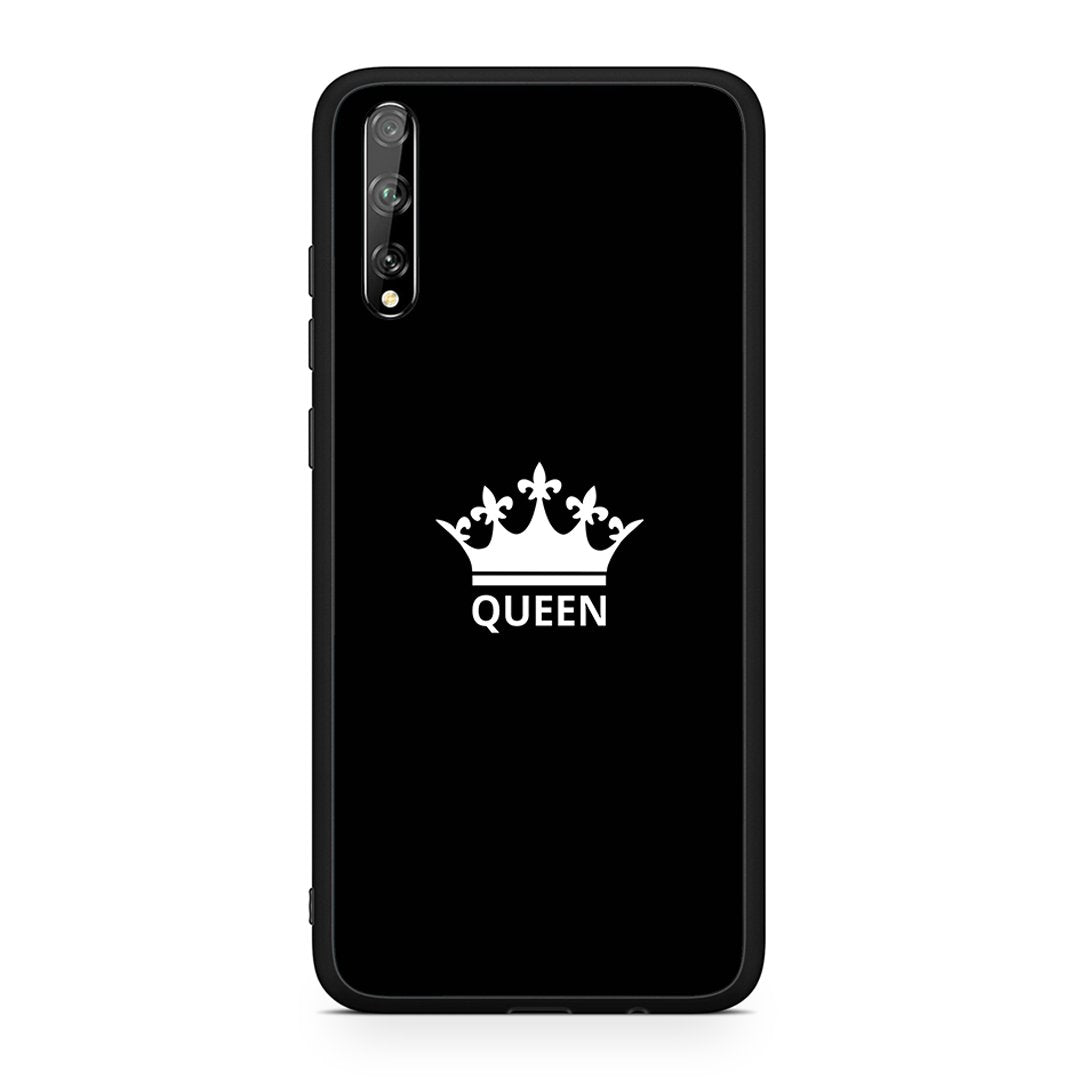 Huawei P Smart S Queen Valentine θήκη από τη Smartfits με σχέδιο στο πίσω μέρος και μαύρο περίβλημα | Smartphone case with colorful back and black bezels by Smartfits