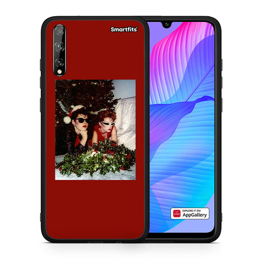 Θήκη Huawei P Smart S Waiting For Xmas από τη Smartfits με σχέδιο στο πίσω μέρος και μαύρο περίβλημα | Huawei P Smart S Waiting For Xmas case with colorful back and black bezels