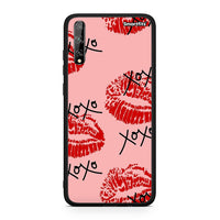 Thumbnail for Huawei P Smart S XOXO Lips θήκη από τη Smartfits με σχέδιο στο πίσω μέρος και μαύρο περίβλημα | Smartphone case with colorful back and black bezels by Smartfits