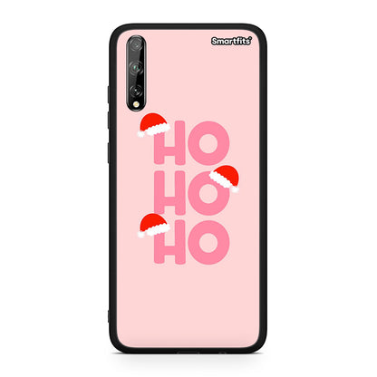 Huawei P Smart S Xmas Ho Ho Ho θήκη από τη Smartfits με σχέδιο στο πίσω μέρος και μαύρο περίβλημα | Smartphone case with colorful back and black bezels by Smartfits