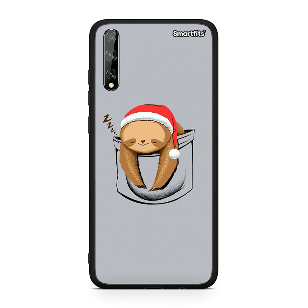 Huawei P Smart S Xmas Zzzz θήκη από τη Smartfits με σχέδιο στο πίσω μέρος και μαύρο περίβλημα | Smartphone case with colorful back and black bezels by Smartfits