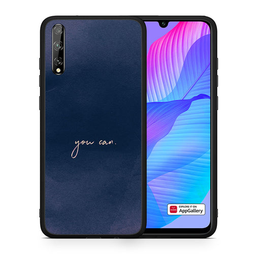 Θήκη Huawei P Smart S You Can από τη Smartfits με σχέδιο στο πίσω μέρος και μαύρο περίβλημα | Huawei P Smart S You Can case with colorful back and black bezels
