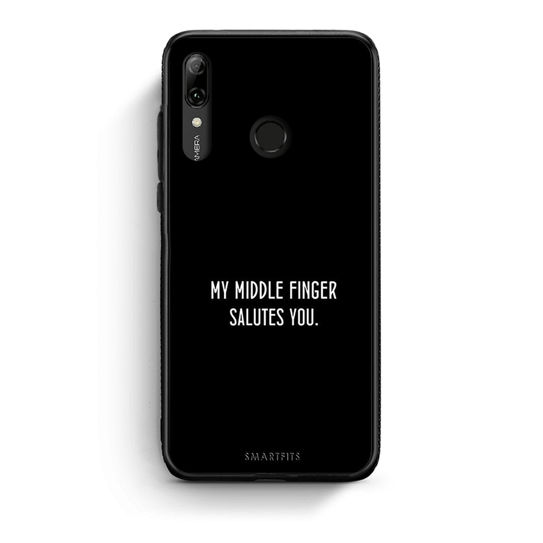 Huawei P Smart 2019 Salute θήκη από τη Smartfits με σχέδιο στο πίσω μέρος και μαύρο περίβλημα | Smartphone case with colorful back and black bezels by Smartfits