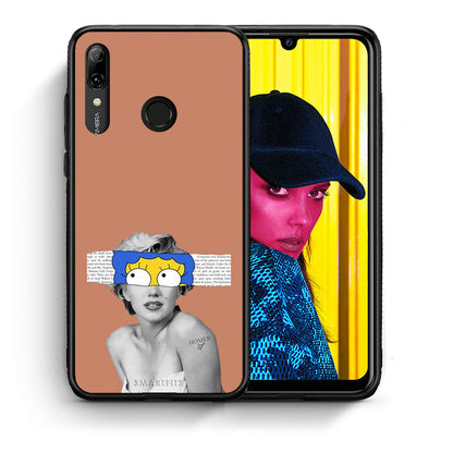 Θήκη Huawei P Smart 2019 Sim Merilyn από τη Smartfits με σχέδιο στο πίσω μέρος και μαύρο περίβλημα | Huawei P Smart 2019 Sim Merilyn case with colorful back and black bezels